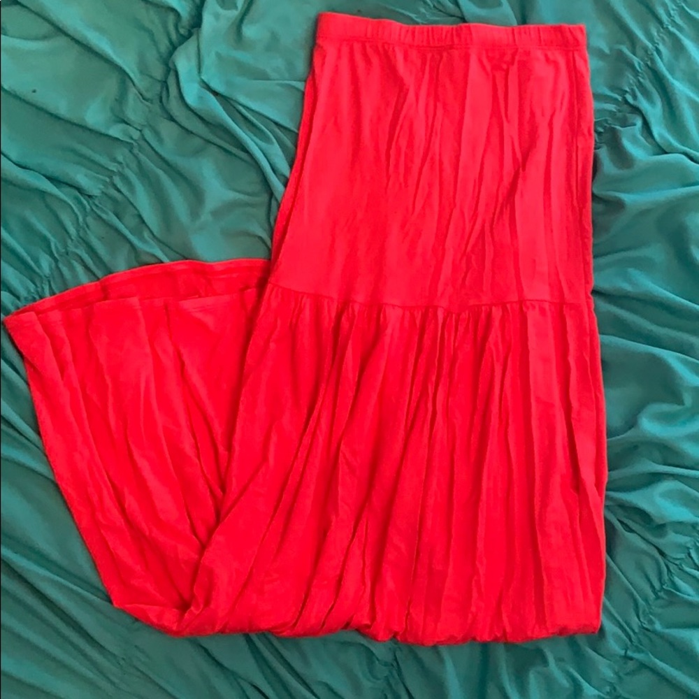 NWOT hot coral mermaid skirt